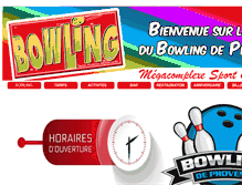 Tablet Screenshot of bowlingprovence.com
